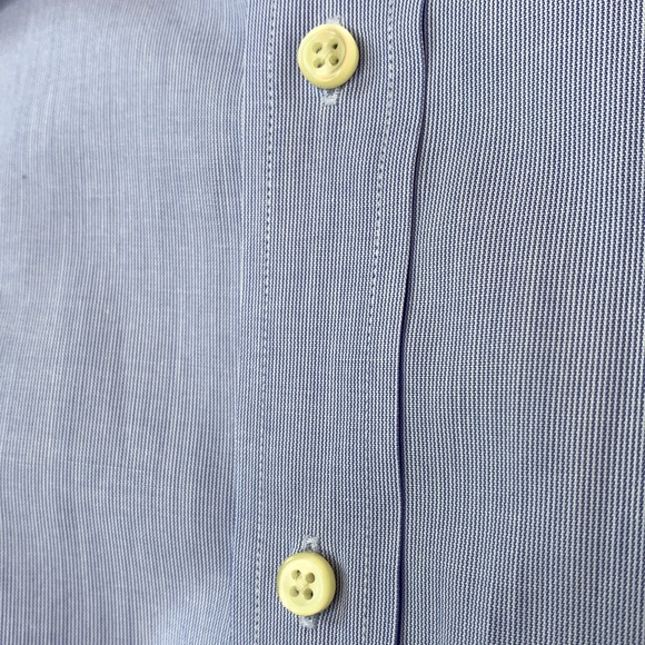 Tommy Hilfiger Men's Dress Shirt 16 (32-33) Blue - Picture 5 of 8